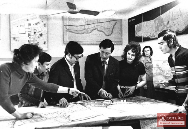 Градостроительство в 70—80-е годы в Кыргызстане