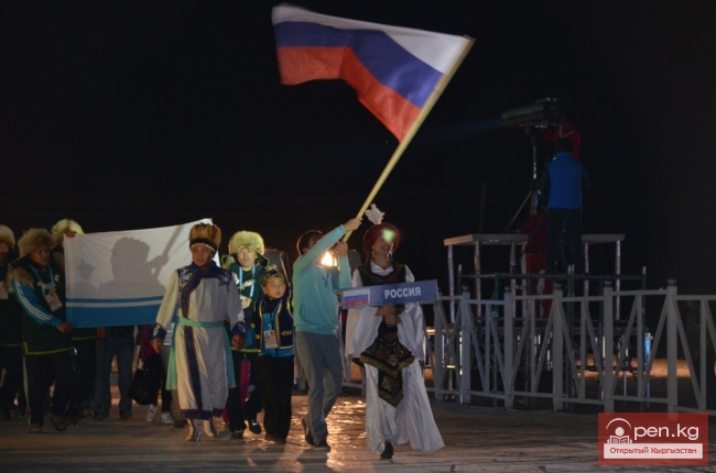 Церемония открытия первых Всемирных игр кочевников (Фото)