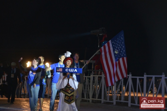 Церемония открытия первых Всемирных игр кочевников (Фото)