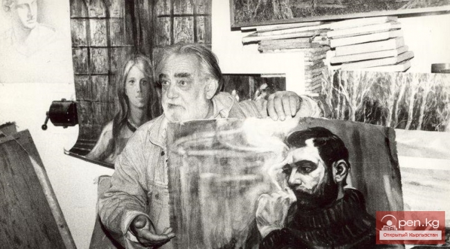 Иллюстратор произведений киргизских писателей Александр Иванович Мисюрев