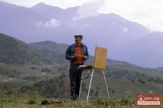 Киргизская акварельная живопись