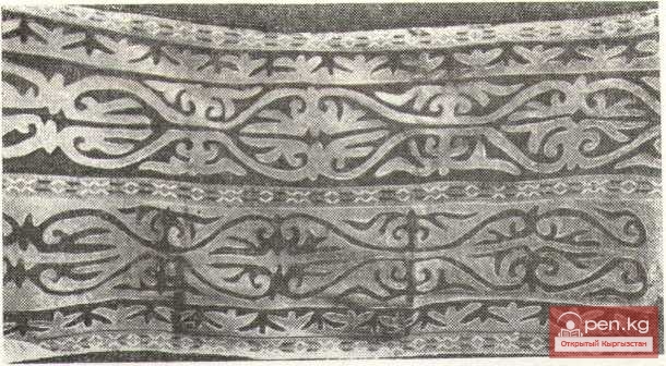 Убранство войлочного ковра