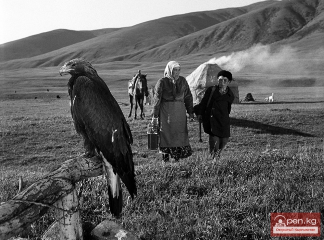 Неизвестные кадры съемок первого фильма Океева "Небо нашего детства"