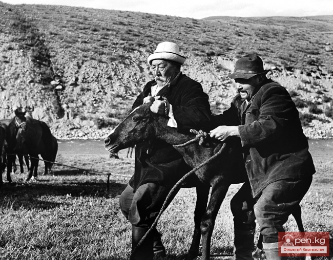 Неизвестные кадры съемок первого фильма Океева "Небо нашего детства"