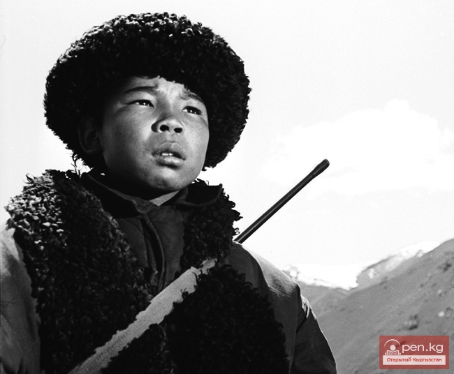 Неизвестные кадры съемок первого фильма Океева "Небо нашего детства"