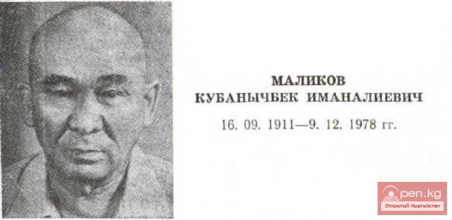 Поэт, драматург Кубанычбек Маликов