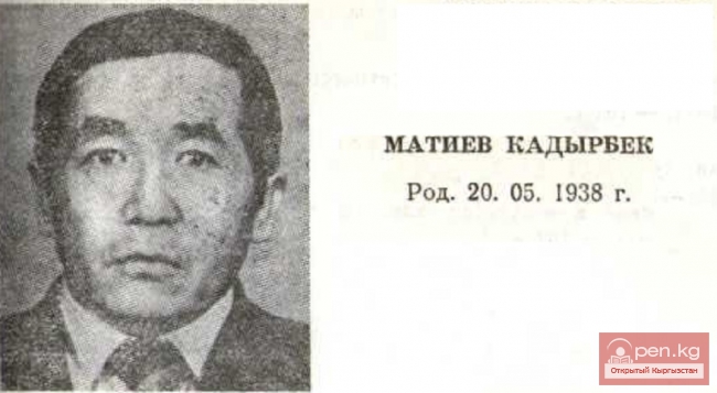 Критик, литературовед Кадырбек Матиев