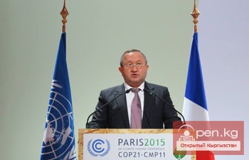 Руководитель делегации КР выступил на 21-й Конференции Сторон климатической конвенции