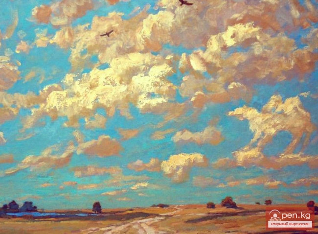 Художник из Кыргызстана проиллюстрировала книгу известной казахской поэтессы Раушан Буркитбаевой-Нукеновой