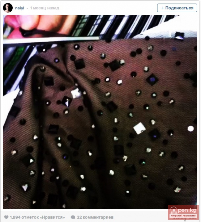 Дизайнер из Кыргызстана сшил платье для певицы Анны Седоковой