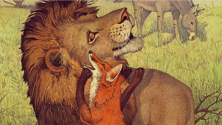 Сказка про то, как охотились лиса и старик