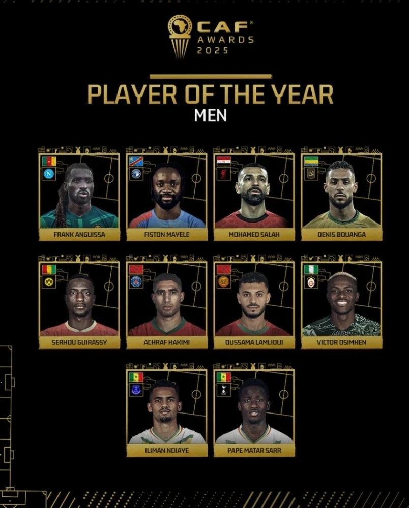 CAF объявила претендентов на звание лучшего африканского футболиста года