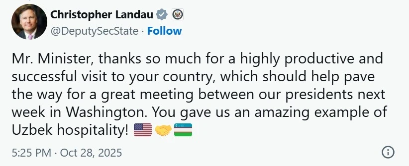 Мирзиёев встретится с Трампом в Вашингтоне